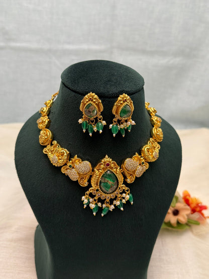 Luxurious Antique Necklace Set 633 - Mahilas