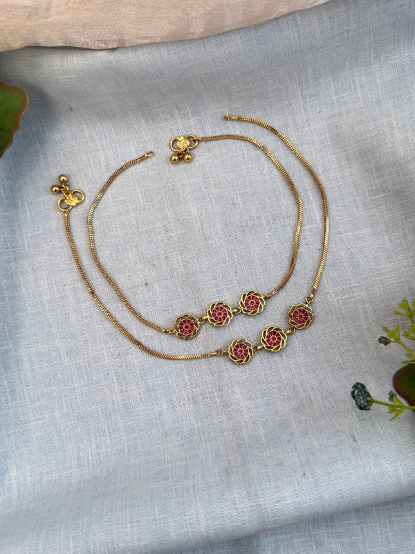 Luxurious Antique Payal Anklet 0255