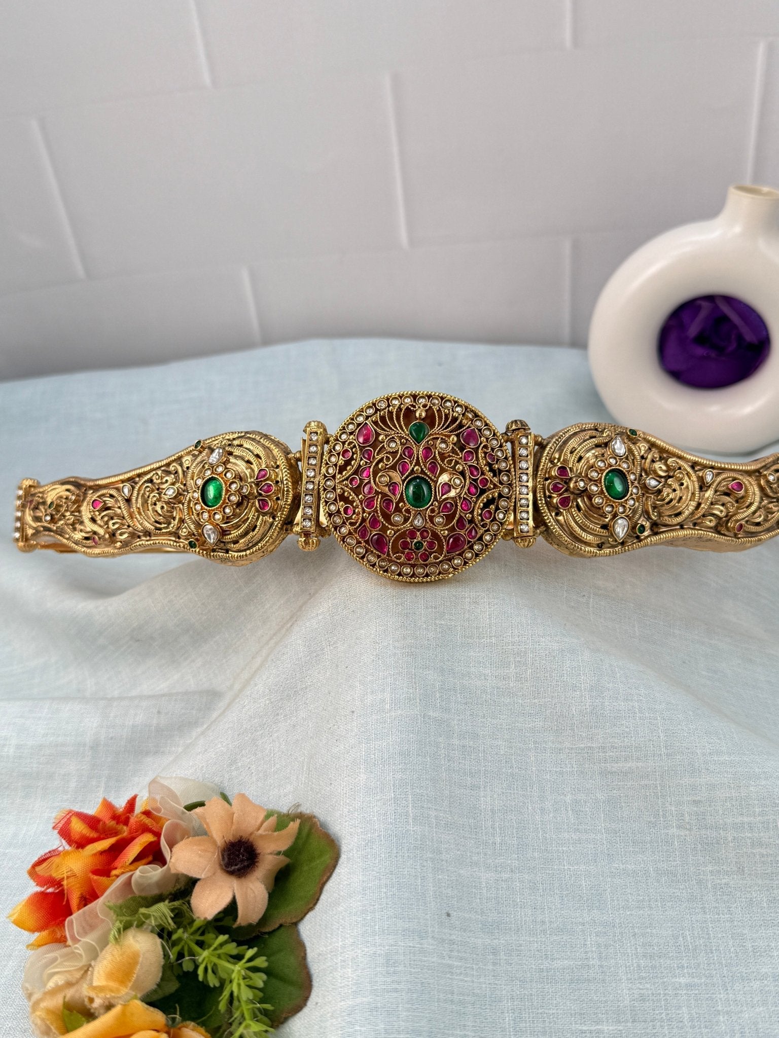Luxurious Antique Royal Bridal Vaddanam Kamarbandh 8061 - Mahilas