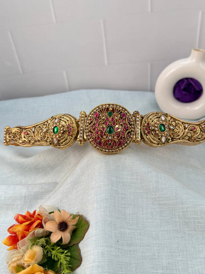 Luxurious Antique Royal Bridal Vaddanam Kamarbandh 8061 - Mahilas