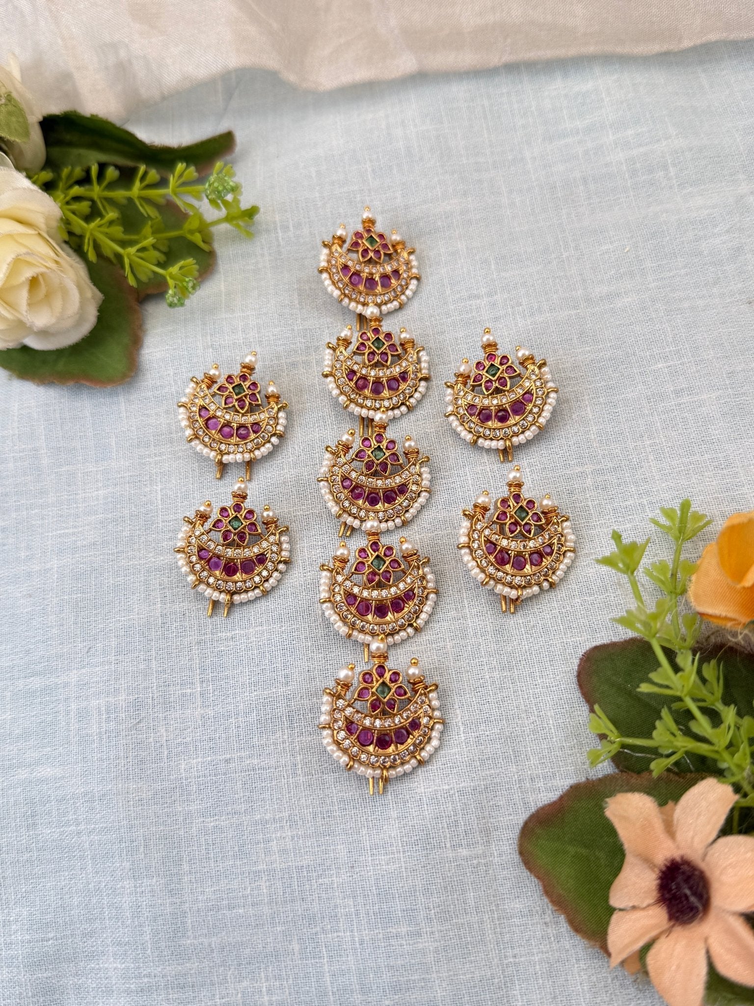 Luxurious Antique Set of 9 Jadebille 0130 - Mahilas