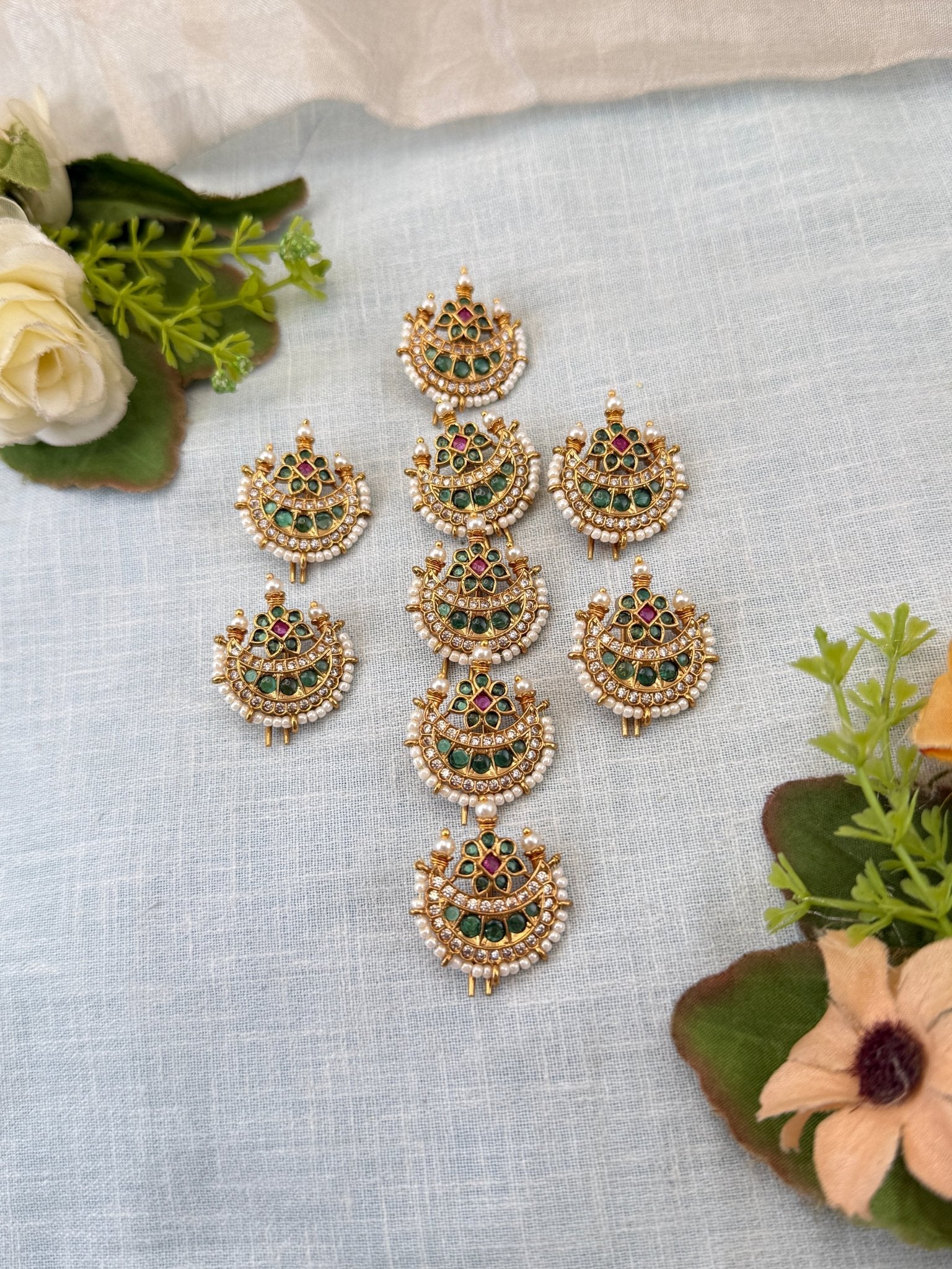 Luxurious Antique Set of 9 Jadebille 0132 - Mahilas