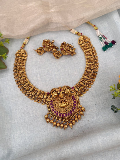Luxurious Antique Short Necklace Set 0380 - Mahilas