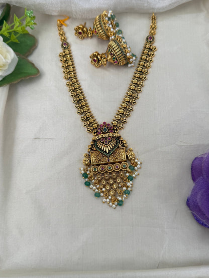 Luxurious Antique Short Necklace Set 0618 - Mahilas