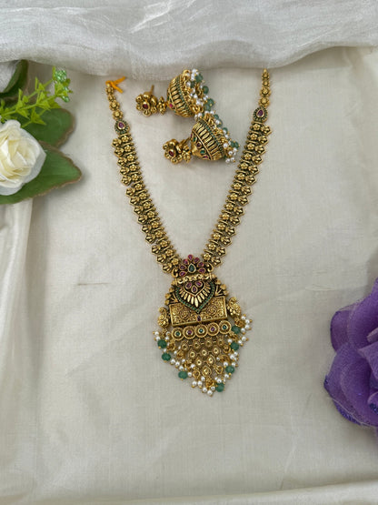 Luxurious Antique Short Necklace Set 0618 - Mahilas