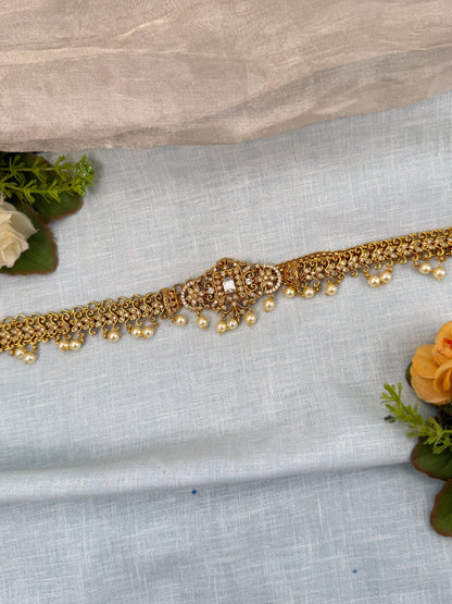 Luxurious Antique Stone Chain Vaddanam Hip Belt 7275 - Mahilas