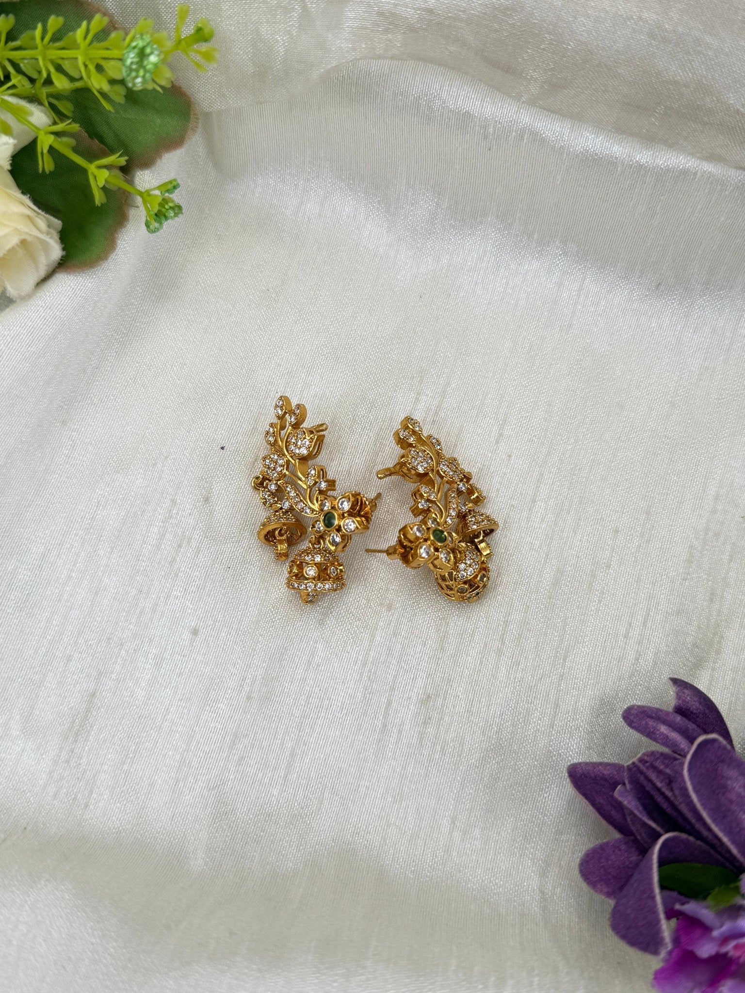 Luxurious Antique Stone Earrings 0830 - Mahilas