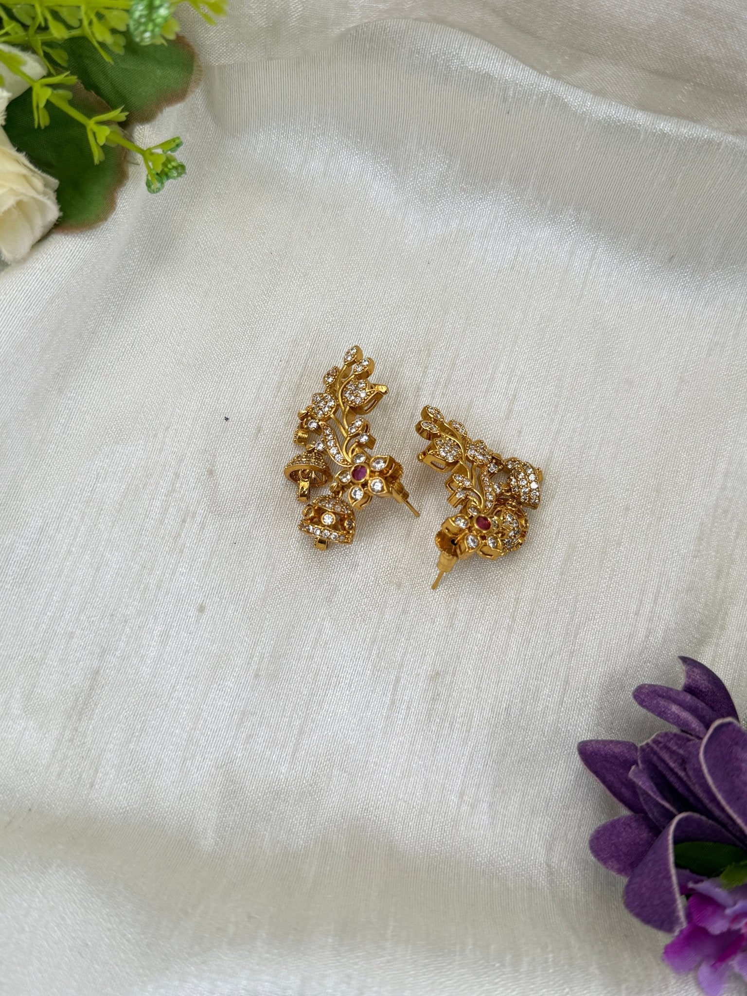 Luxurious Antique Stone Earrings 0831 - Mahilas