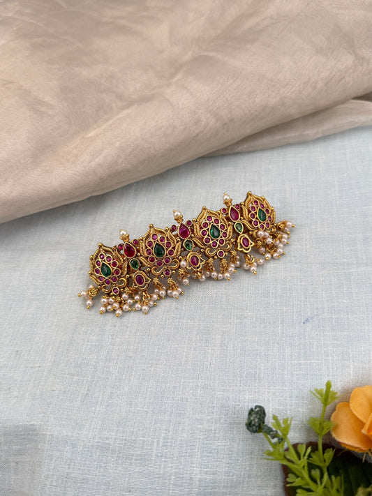 Luxurious Antique Stone Hair Clip 150 - Mahilas