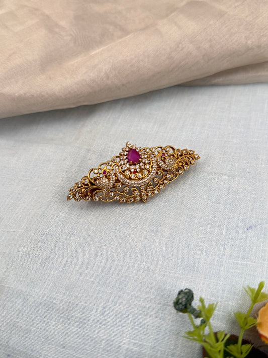 Luxurious Antique Stone Hair Clip 152 - Mahilas