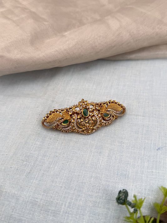 Luxurious Antique Stone Hair Clip 158 - Mahilas
