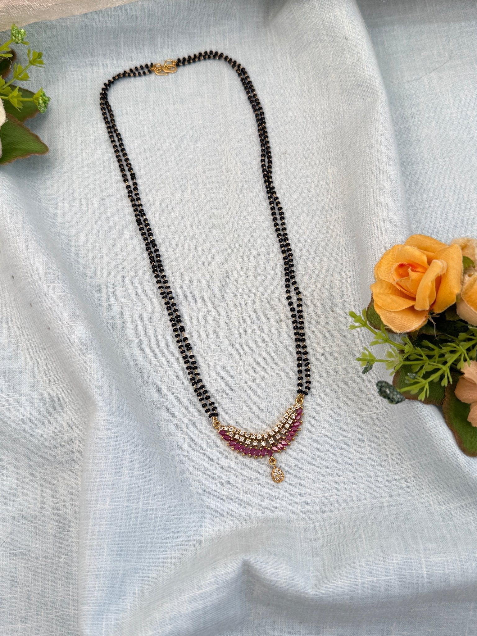 Luxurious Antique Stone Mangalsutra Chain 970 - Mahilas