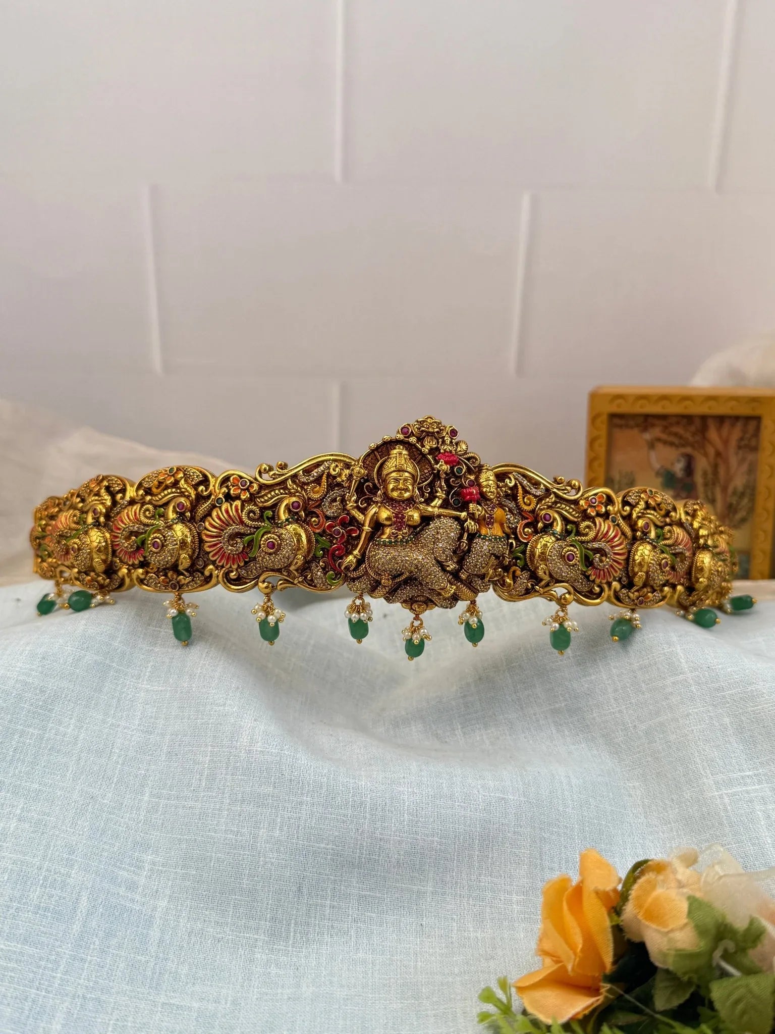 Luxurious Antique Vaddanam Hip Belt 7131 - Mahilas