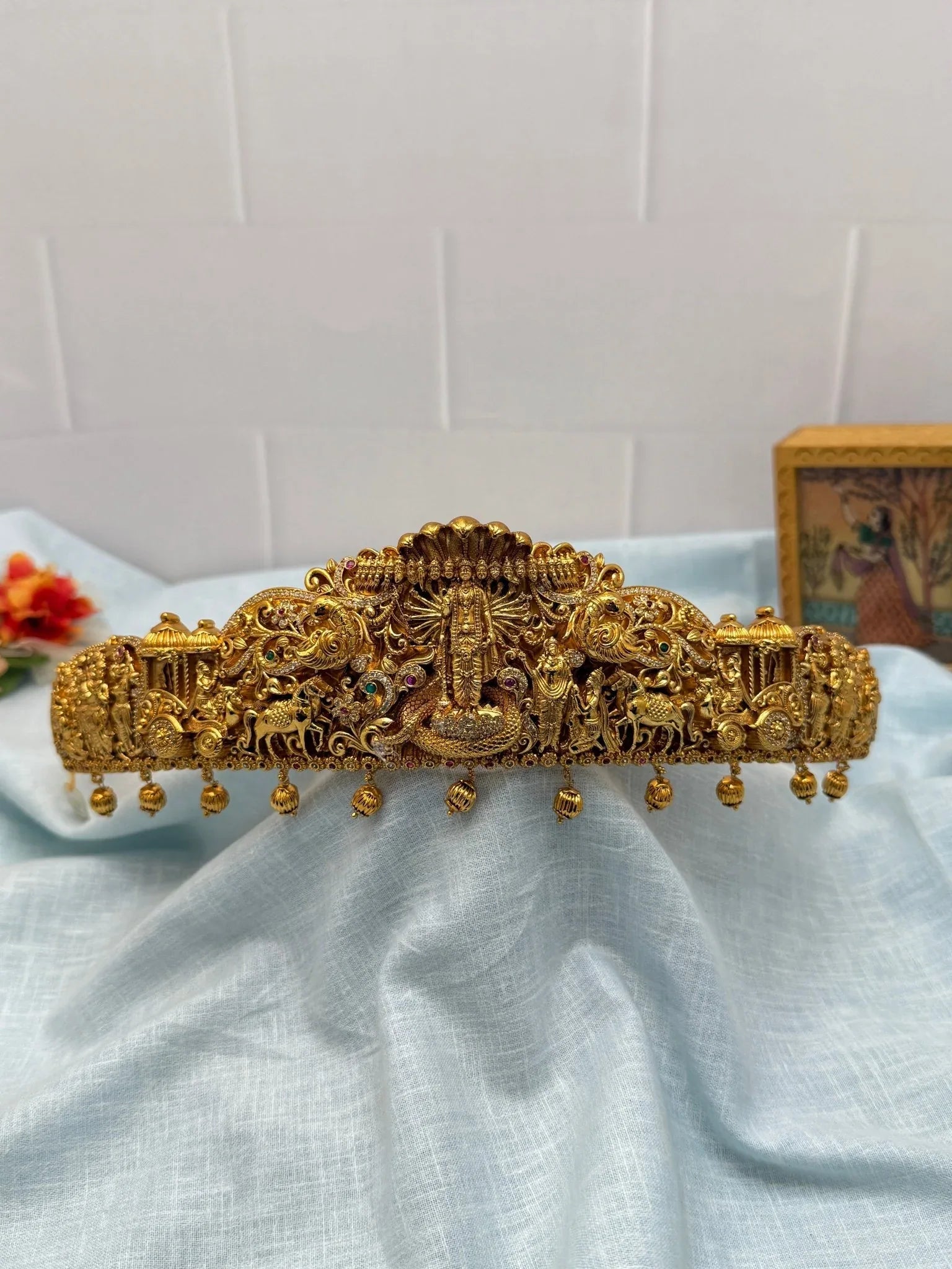 Luxurious Antique Vaddanam Kamarbandh 6983 - Mahilas