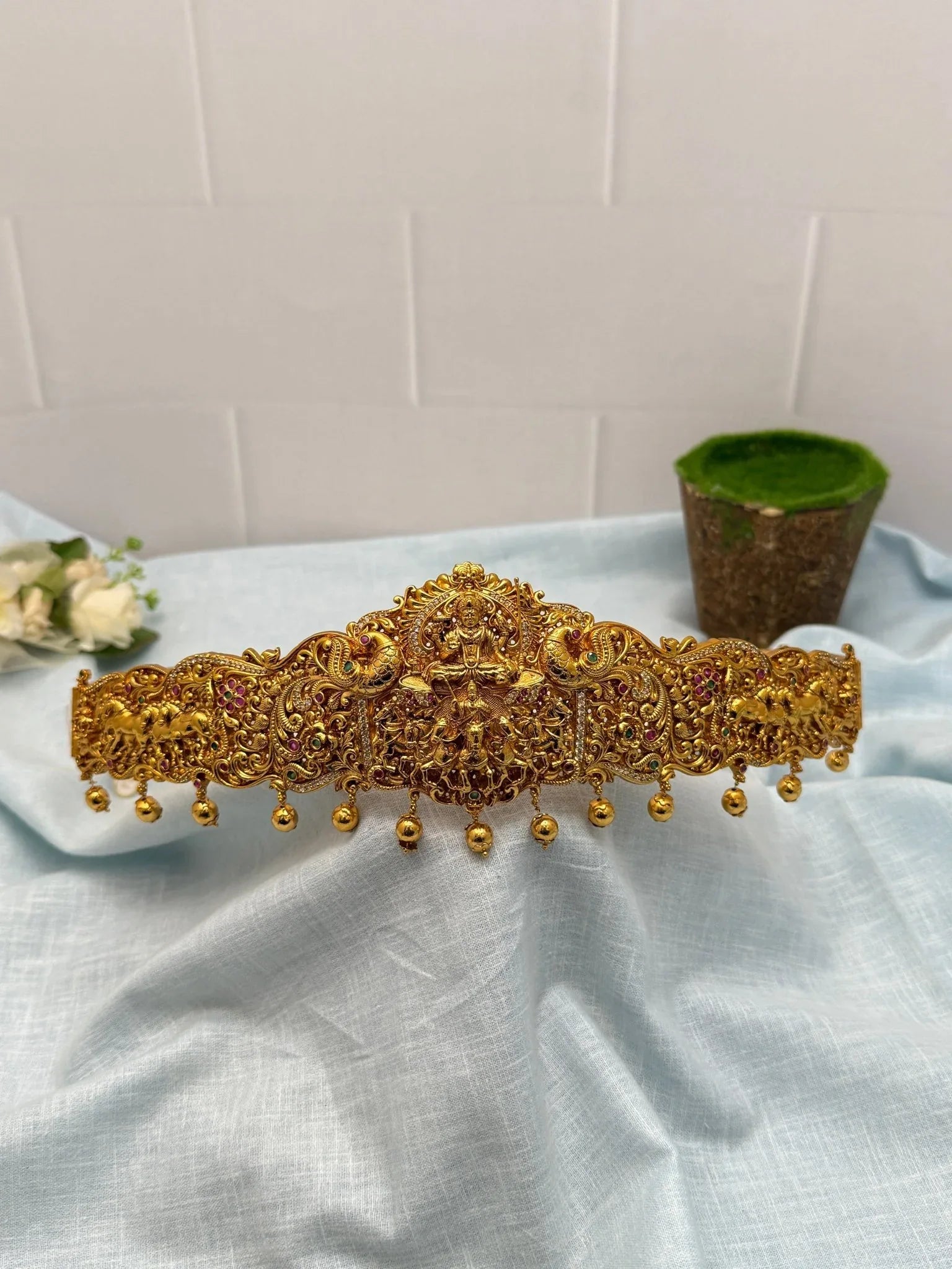 Luxurious Antique Vaddanam Kamarbandh 6989 - Mahilas