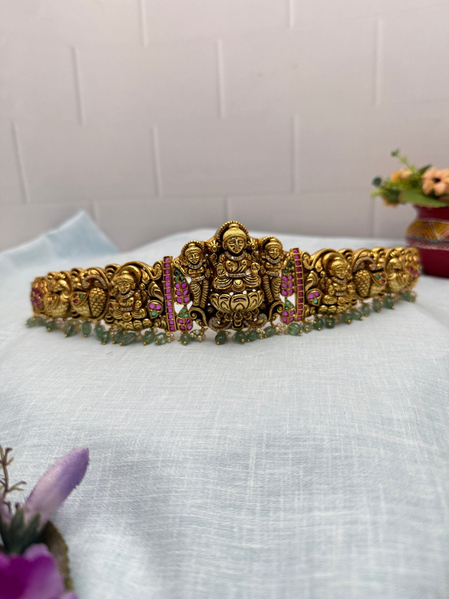 Luxurious Antique Vaddanam Kamarbandh 7036 - Mahilas