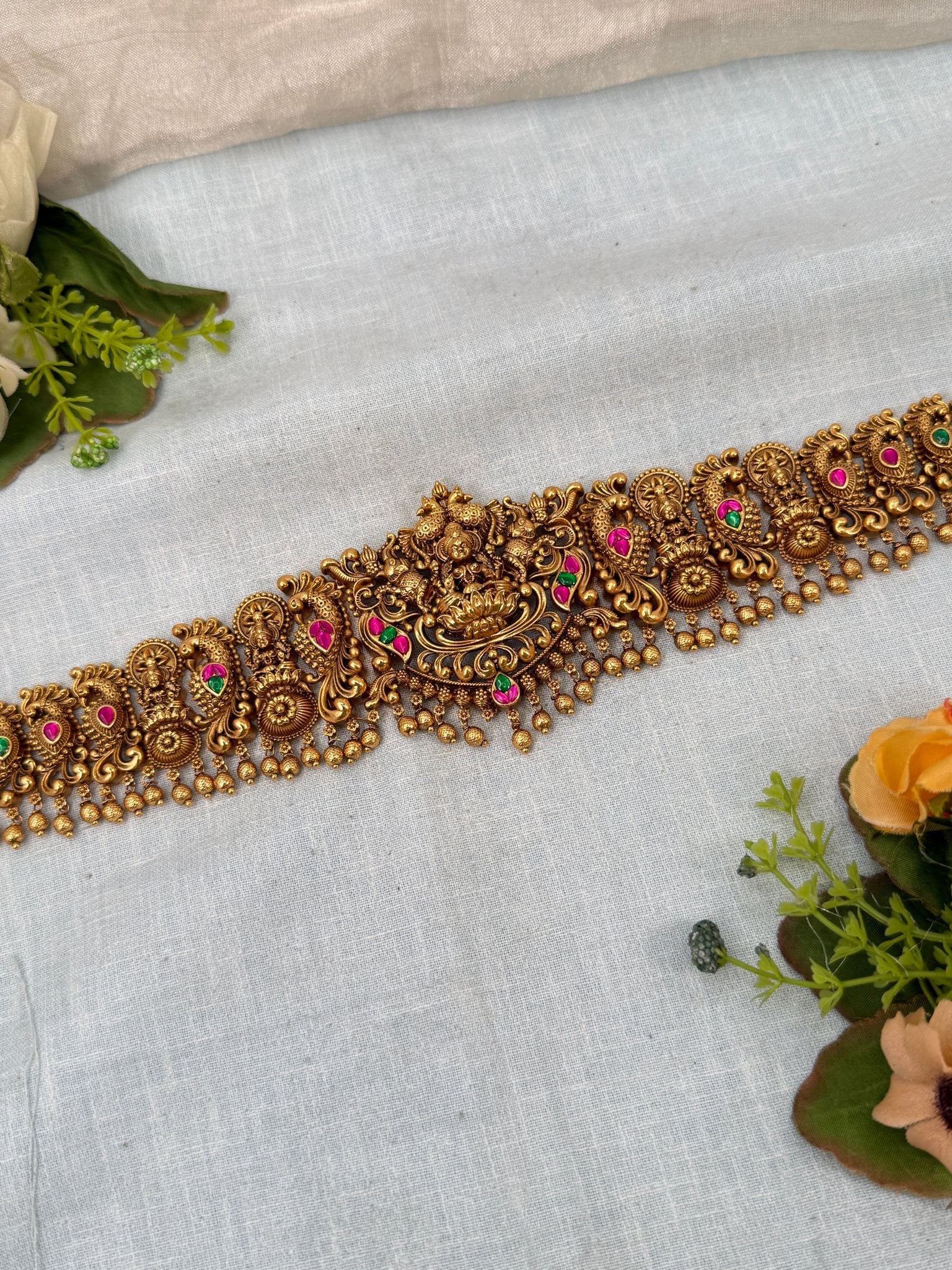 Luxurious Antique Vaddanam Kamarbandh 7235 - Mahilas