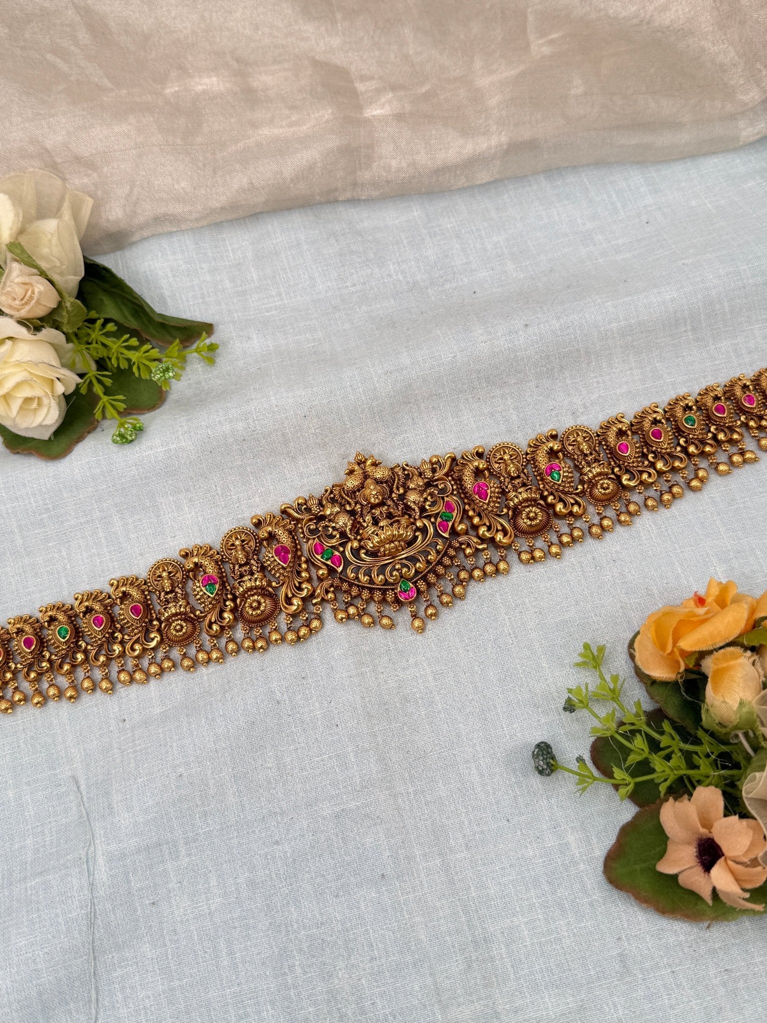 Luxurious Antique Vaddanam Kamarbandh 7235 - Mahilas