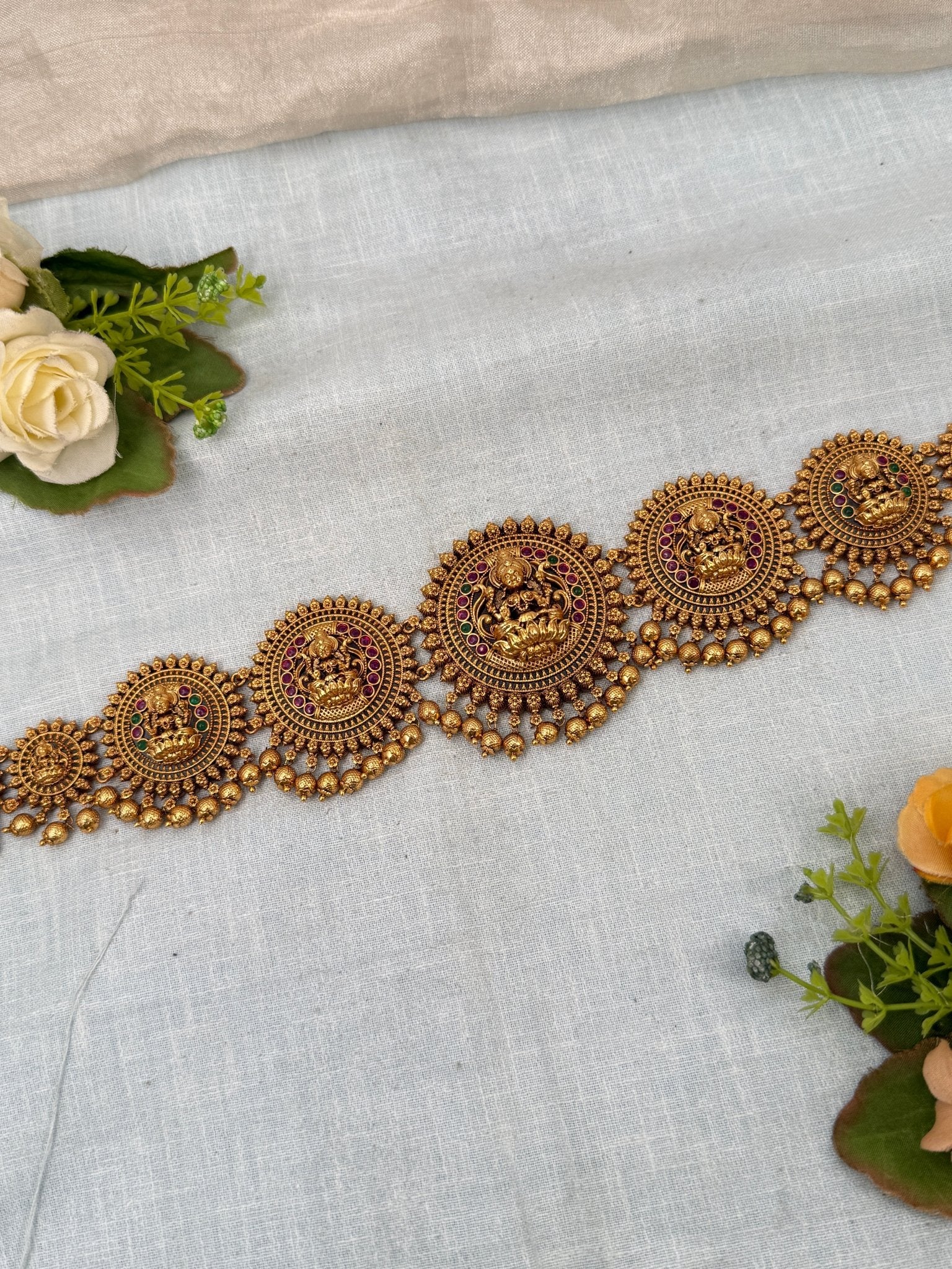 Luxurious Antique Vaddanam Kamarbandh 7236 - Mahilas