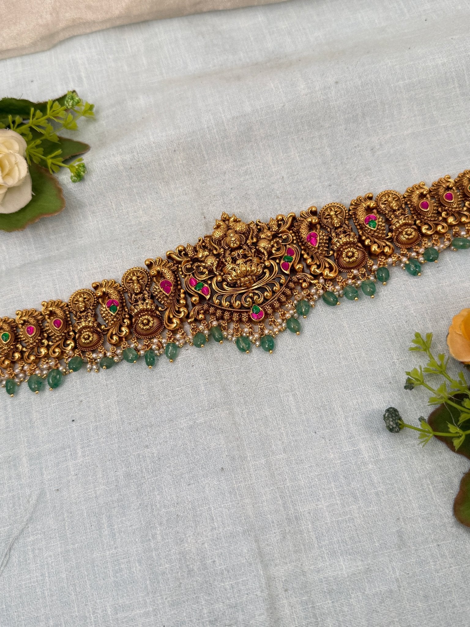 Luxurious Antique Vaddanam Kamarbandh 7238 - Mahilas