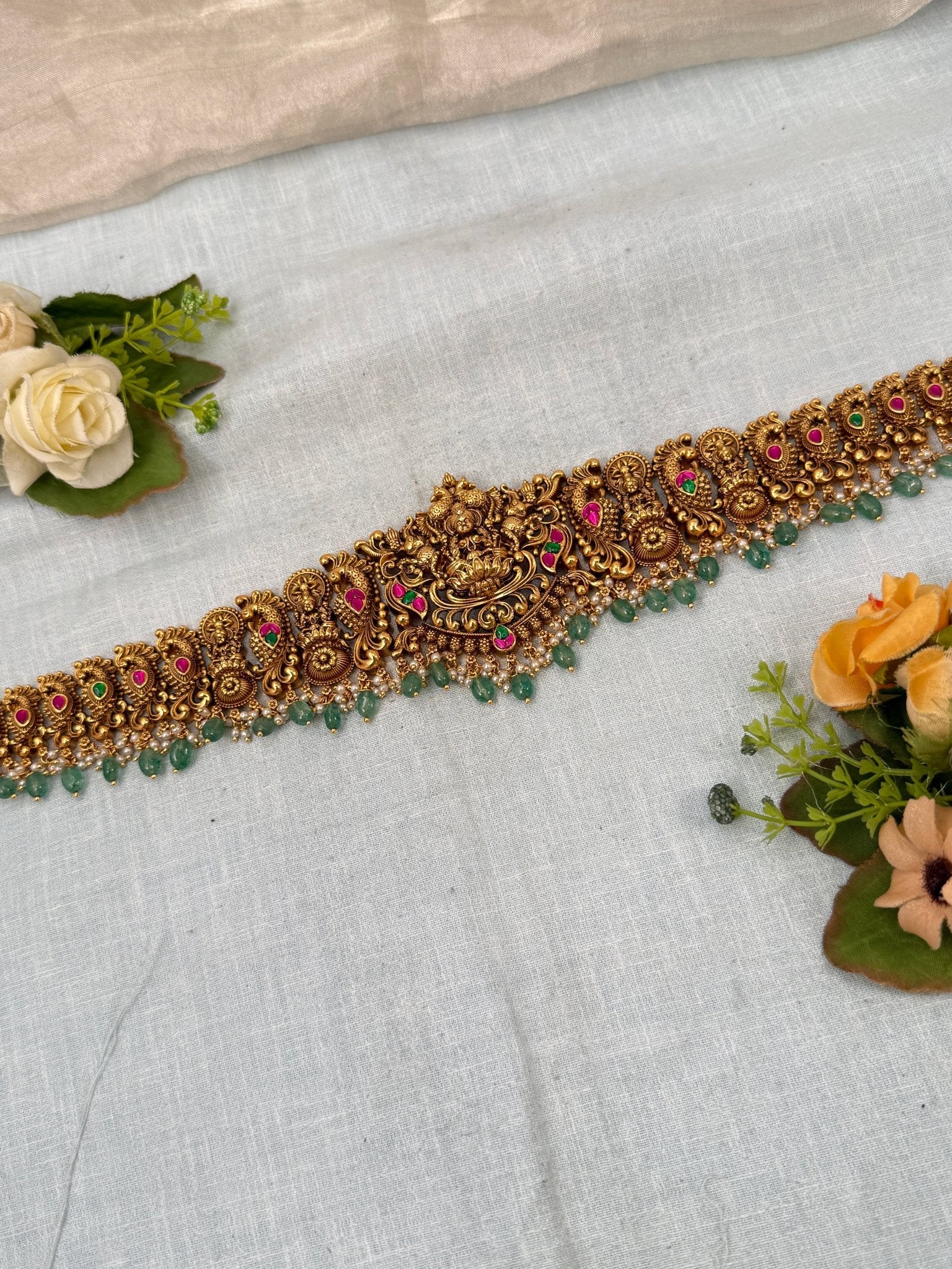 Luxurious Antique Vaddanam Kamarbandh 7238 - Mahilas