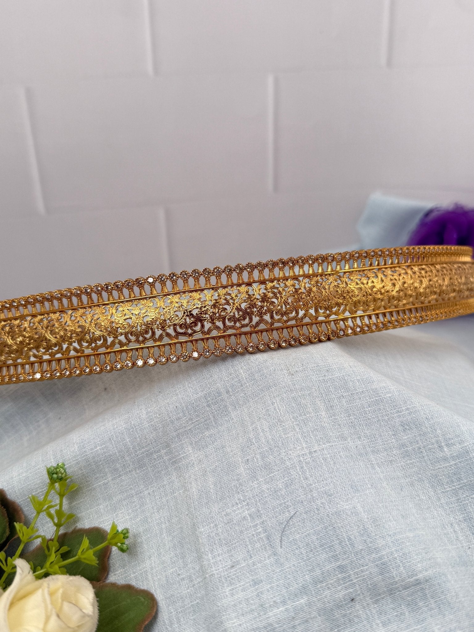 Luxurious Antique Vaddanam Kamarbandh 7246 - Mahilas