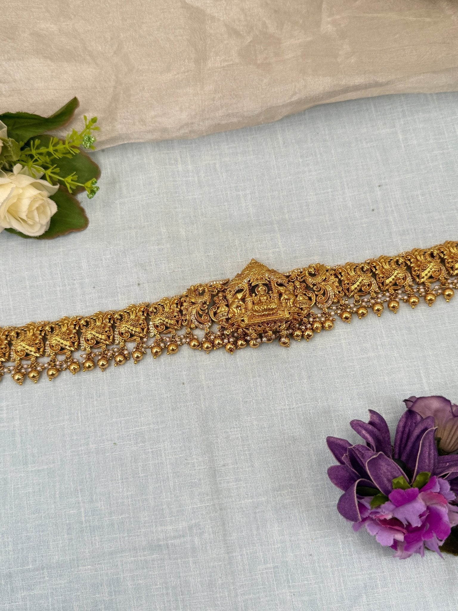 Luxurious Antique Vaddanam Kamarbandh Hip Belt 7241 - Mahilas