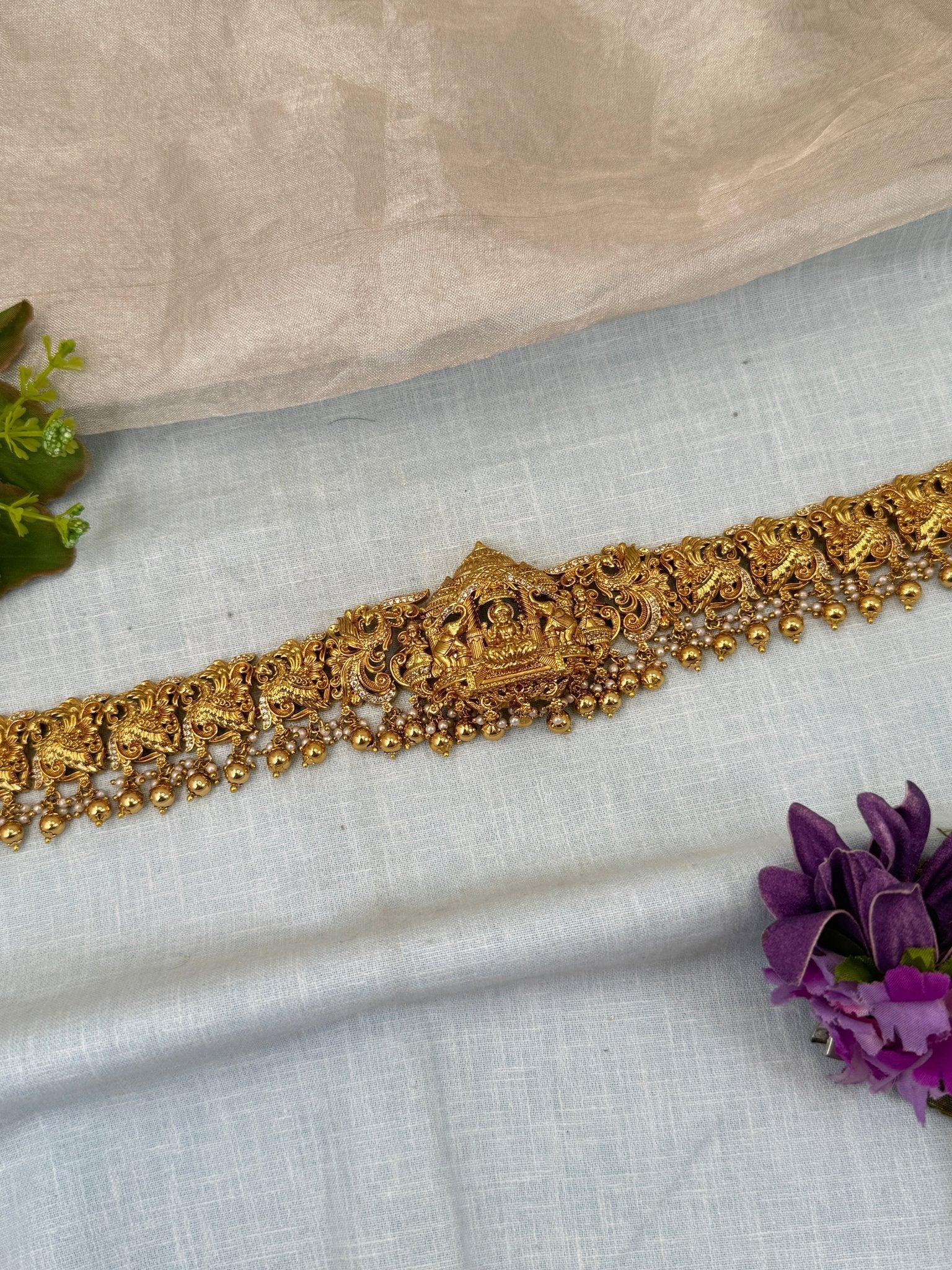Luxurious Antique Vaddanam Kamarbandh Hip Belt 7241 - Mahilas