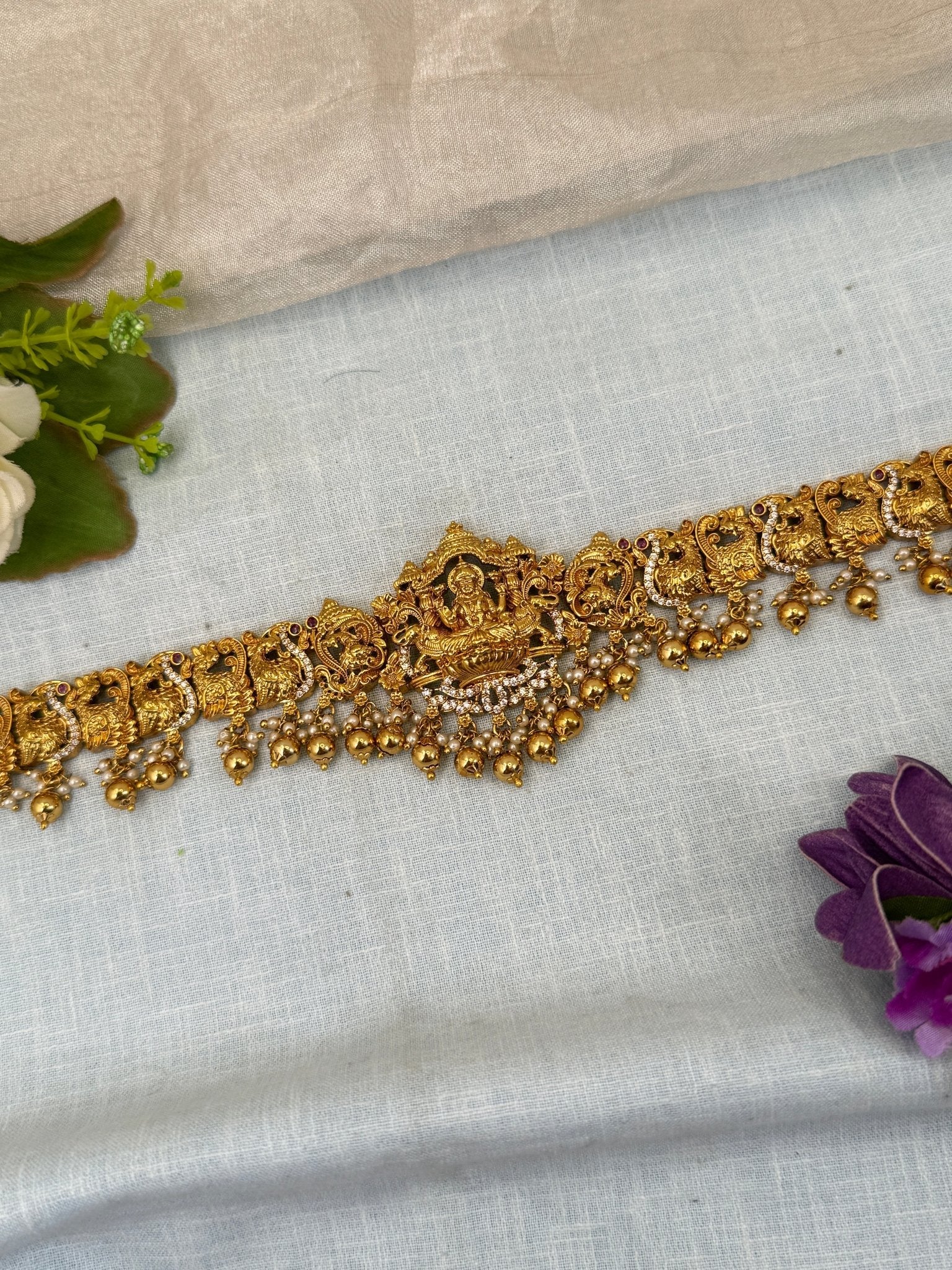 Luxurious Antique Vaddanam Kamarbandh Hip Belt 7243 - Mahilas