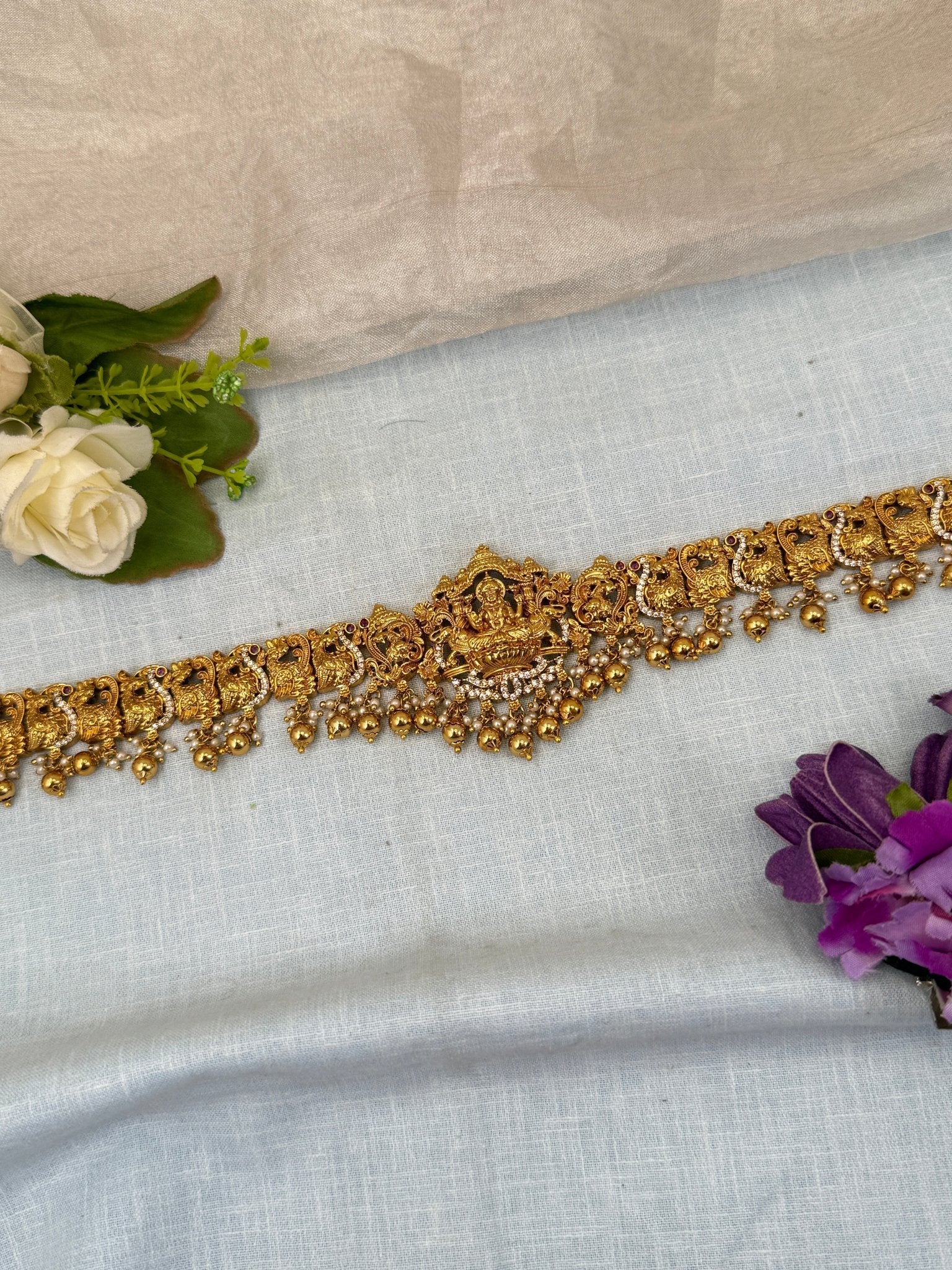 Luxurious Antique Vaddanam Kamarbandh Hip Belt 7243 - Mahilas