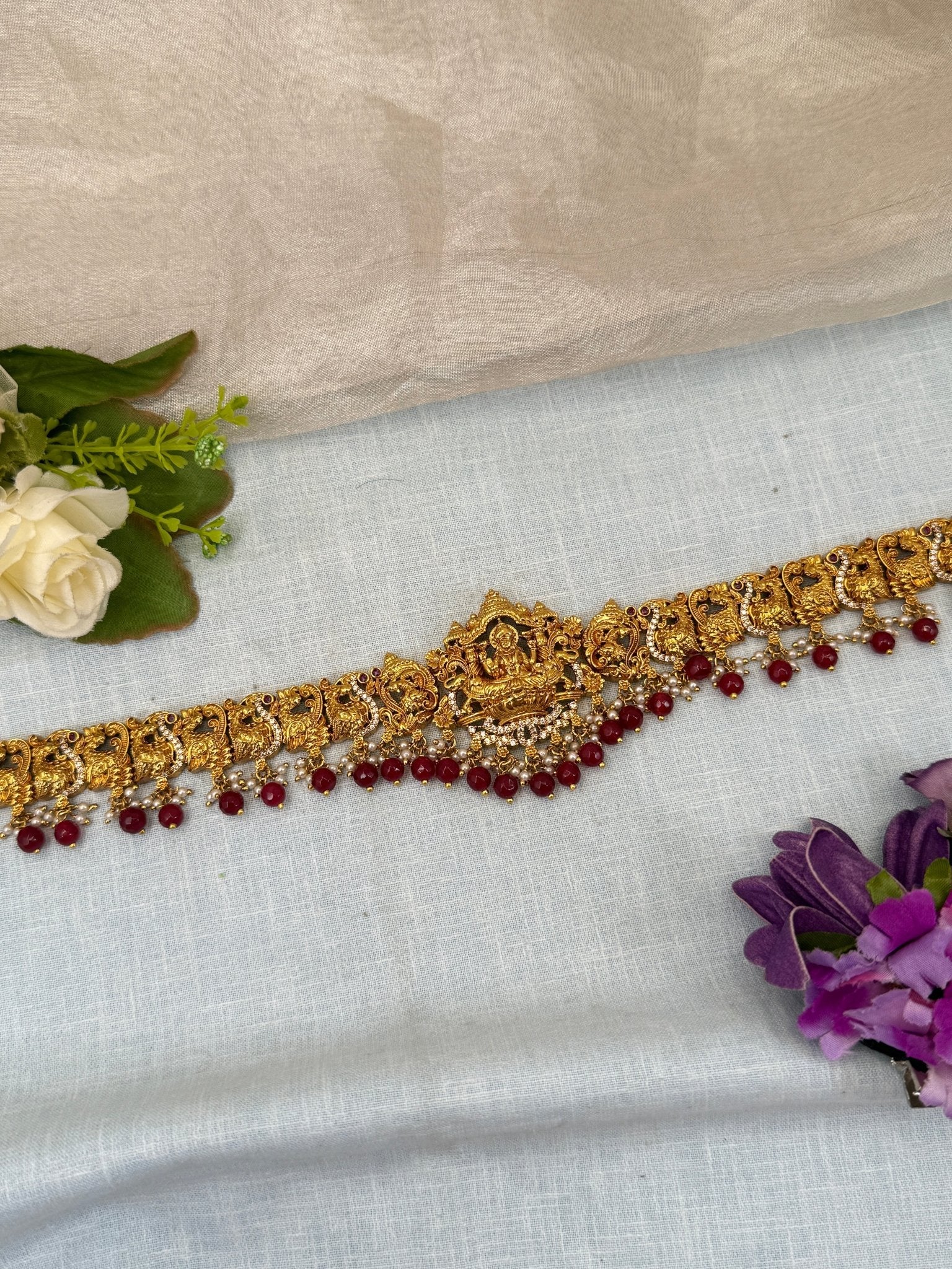Luxurious Antique Vaddanam Kamarbandh Hip Belt 7244 - Mahilas