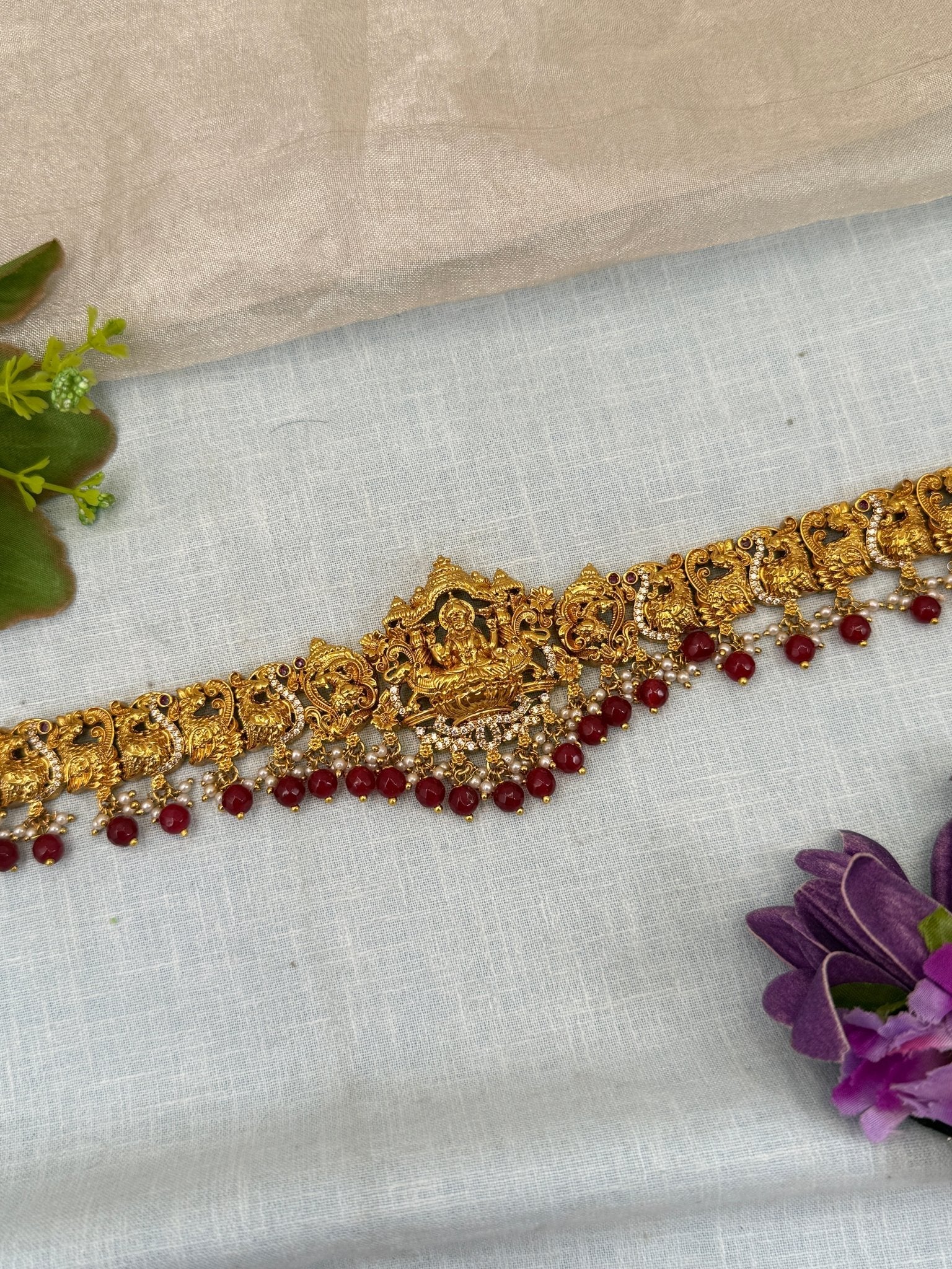 Luxurious Antique Vaddanam Kamarbandh Hip Belt 7244 - Mahilas