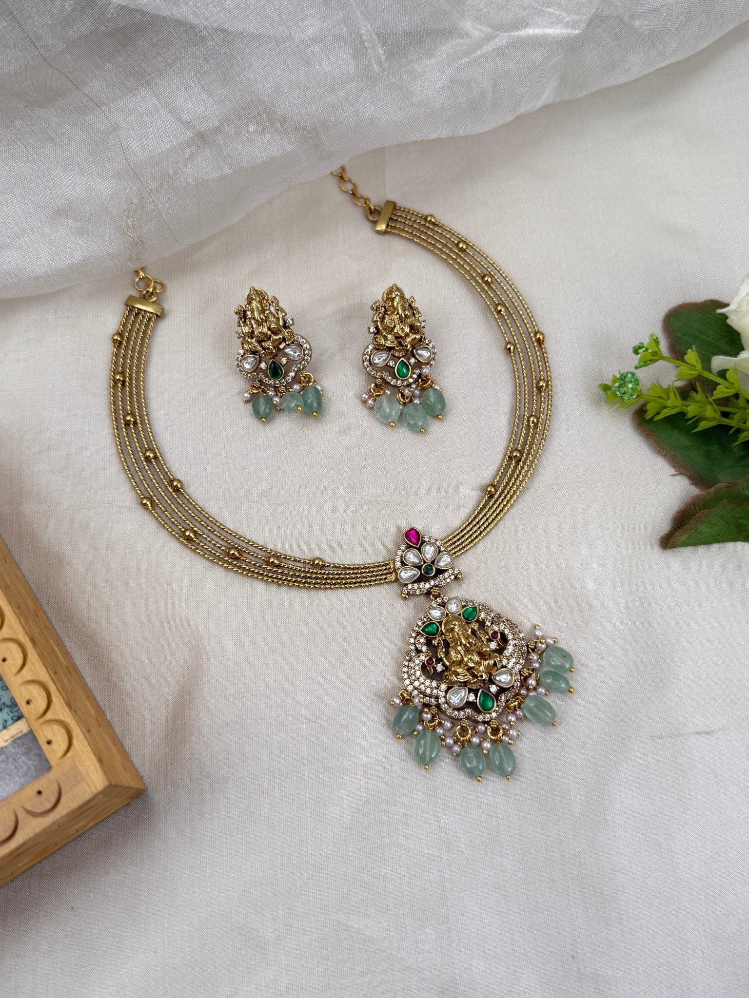 Luxurious Antique Victorian Necklace Set 705 - Mahilas