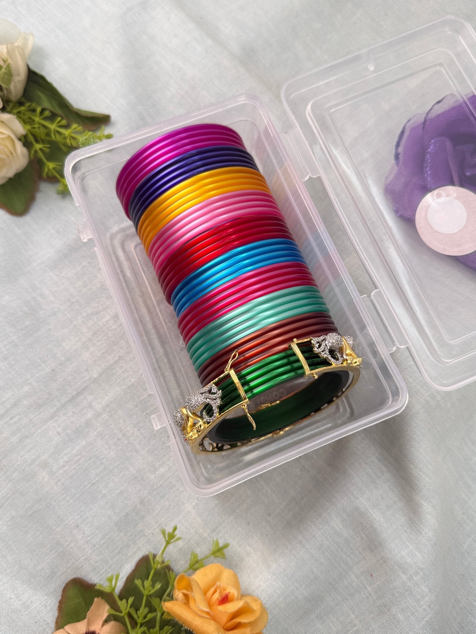 Luxurious Changeable Bangle Box With 10 Colors & Changing Kada - 3478 - Mahilas