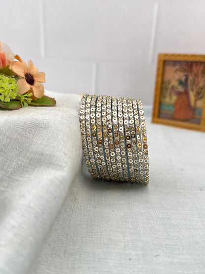 Luxurious Coin Design Glass Bangles 3475 - Make your own box - Mahilas
