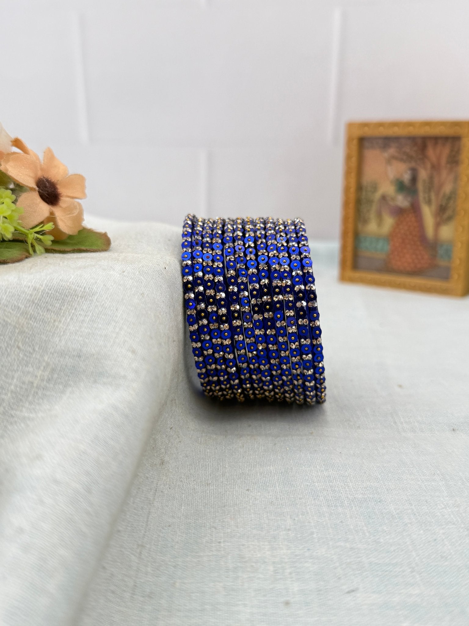 Luxurious Coin Design Glass Bangles 3475 - Make your own box - Mahilas
