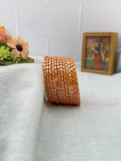 Luxurious Coin Design Glass Bangles 3475 - Make your own box - Mahilas