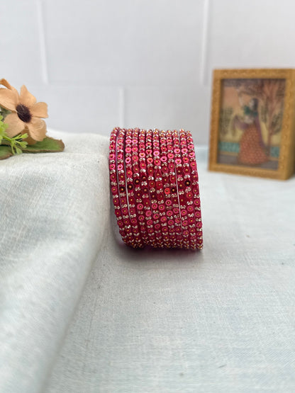 Luxurious Coin Design Glass Bangles 3475 - Make your own box - Mahilas