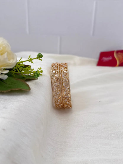 Luxurious Diamond Style Stone Bangles 7064 - 3 Colors - Mahilas