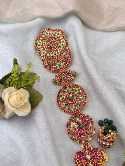 Luxurious Jadau Kundan Bridal Long Jadebille Kuppa 0130 - Mahilas