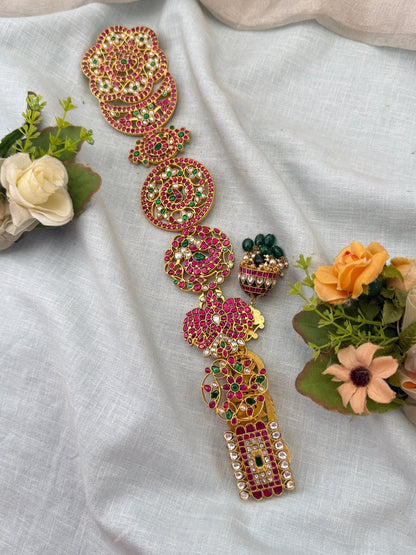 Luxurious Jadau Kundan Bridal Long Jadebille Kuppa 0130 - Mahilas