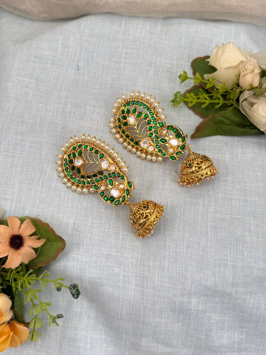 Luxurious Jadau Kundan Earcuff Earrings 0466 - Mahilas
