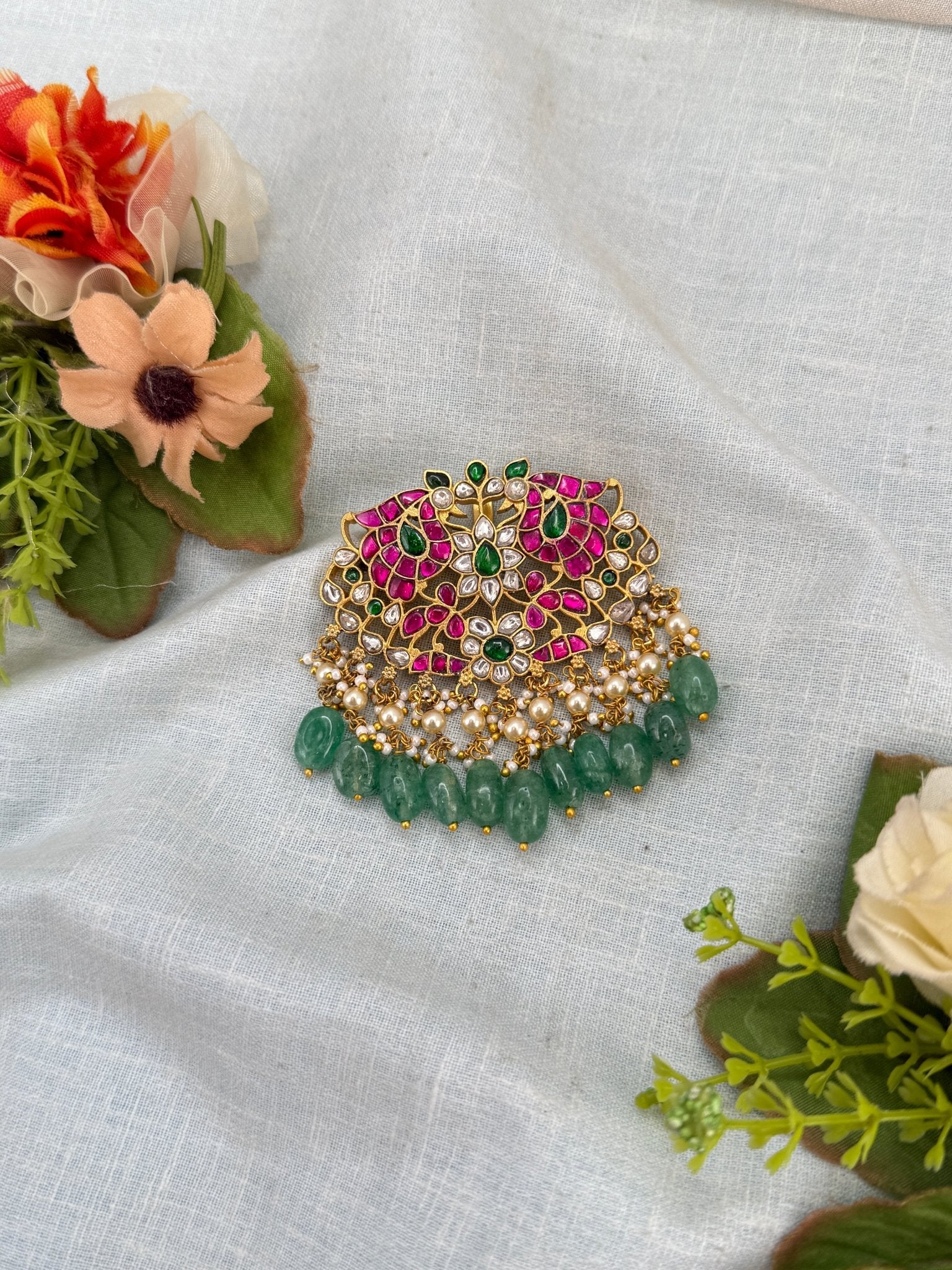 Luxurious Jadau Kundan Jadebille 3078 - Mahilas