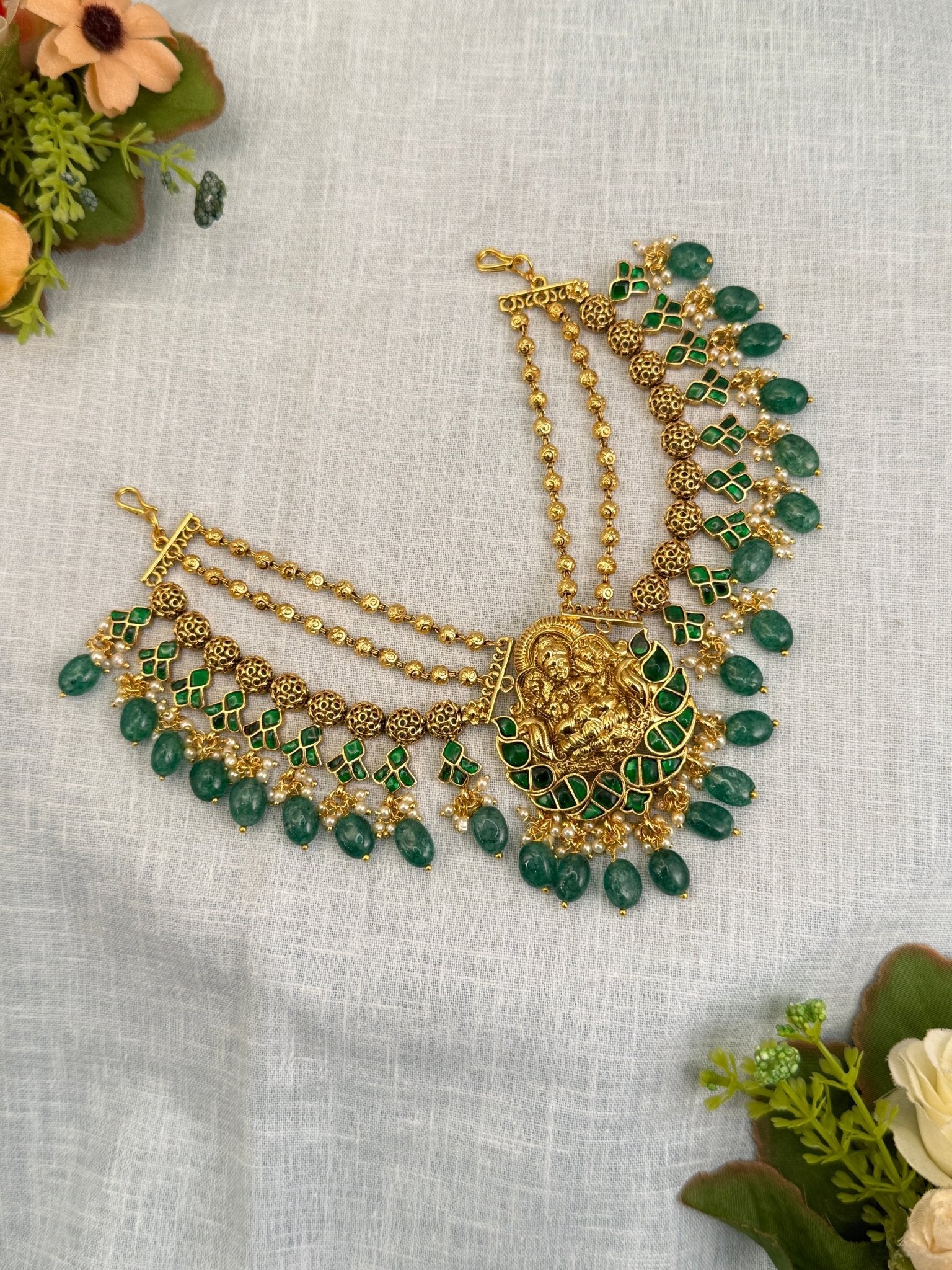 Luxurious Jadau Kundan Jadebille With Maatal 274 - Mahilas