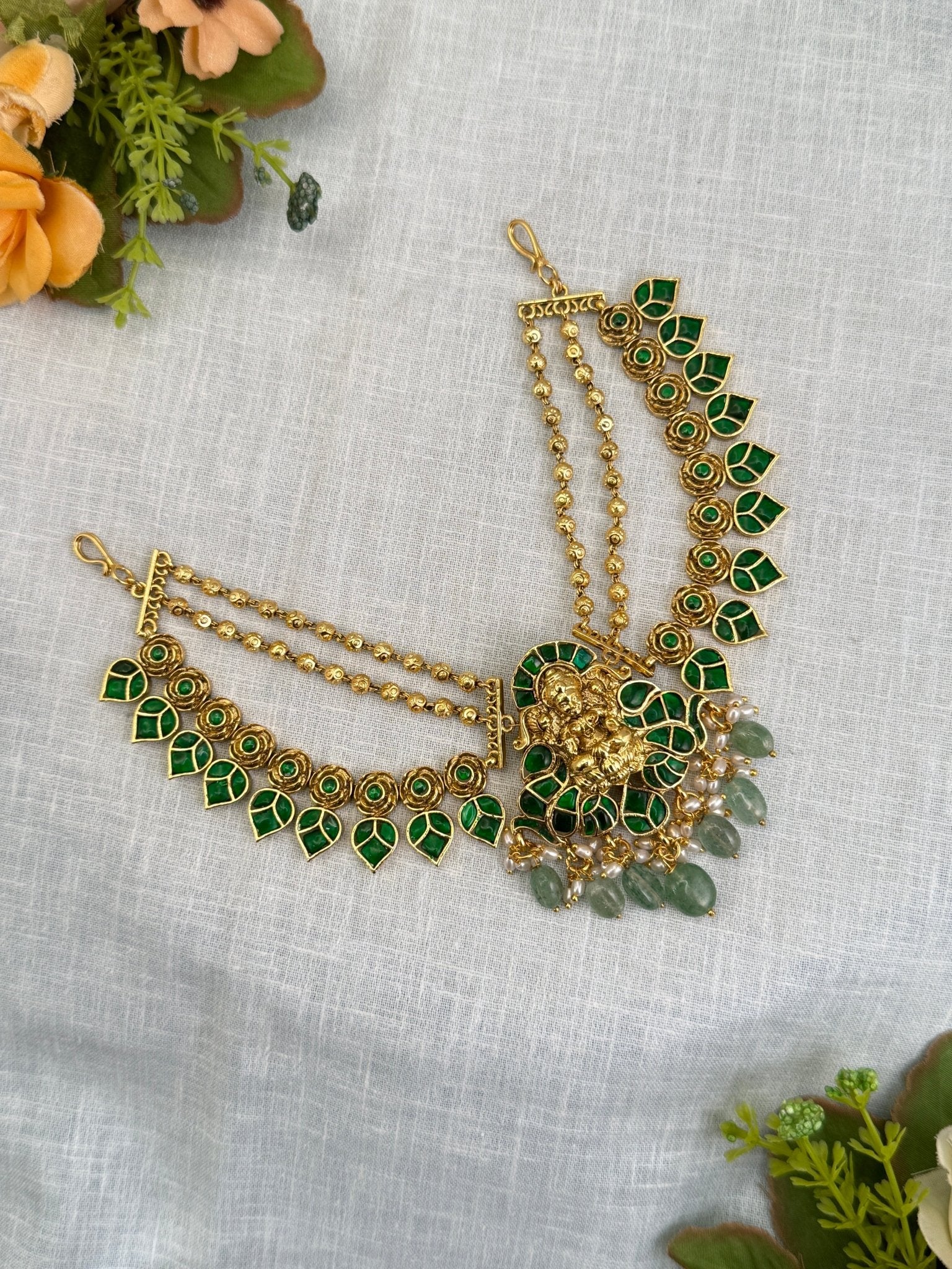 Luxurious Jadau Kundan Jadebille With Maatal 275 - Mahilas