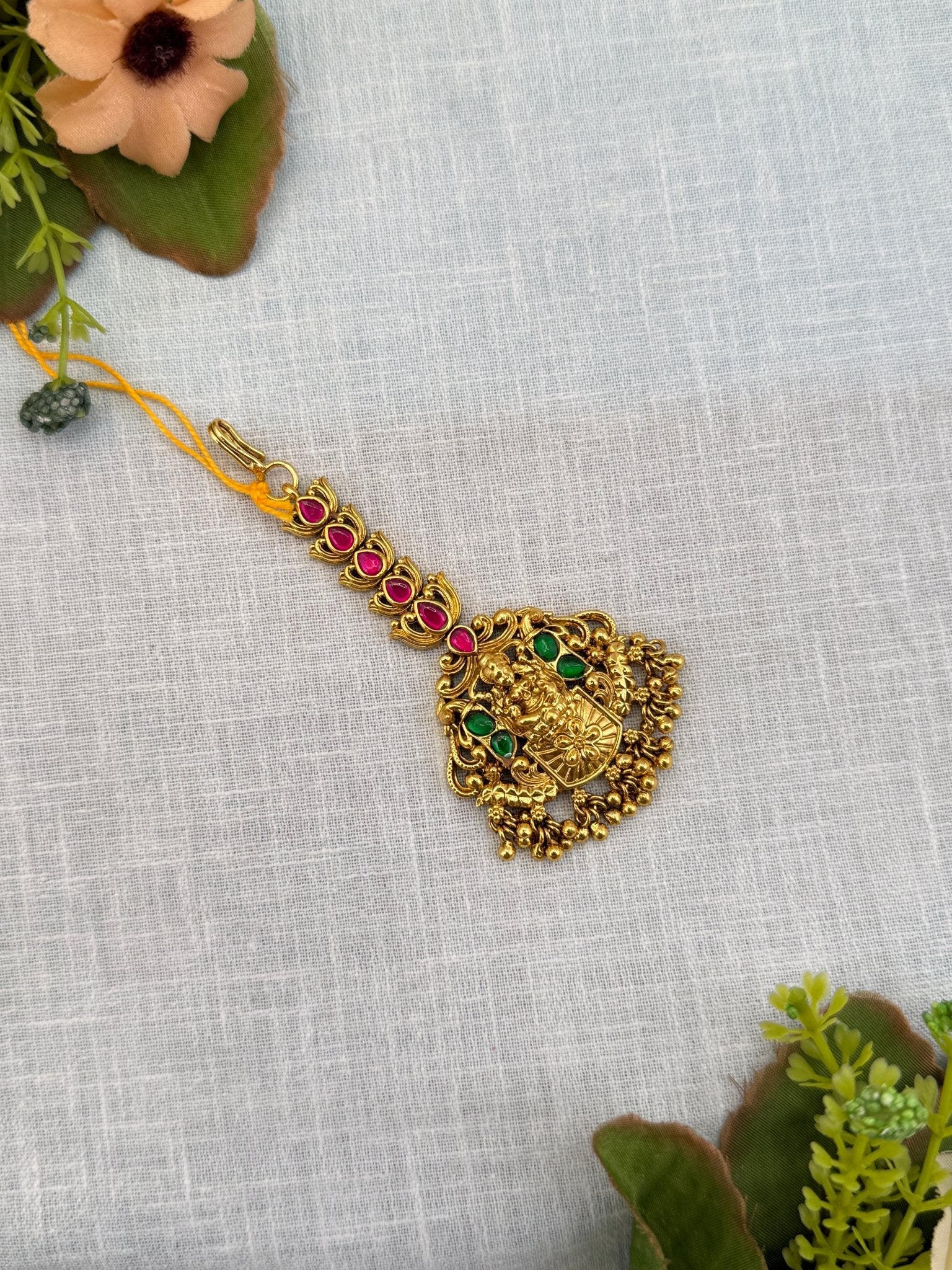 Luxurious Jadau Kundan Maang Tikka 4201 - Mahilas