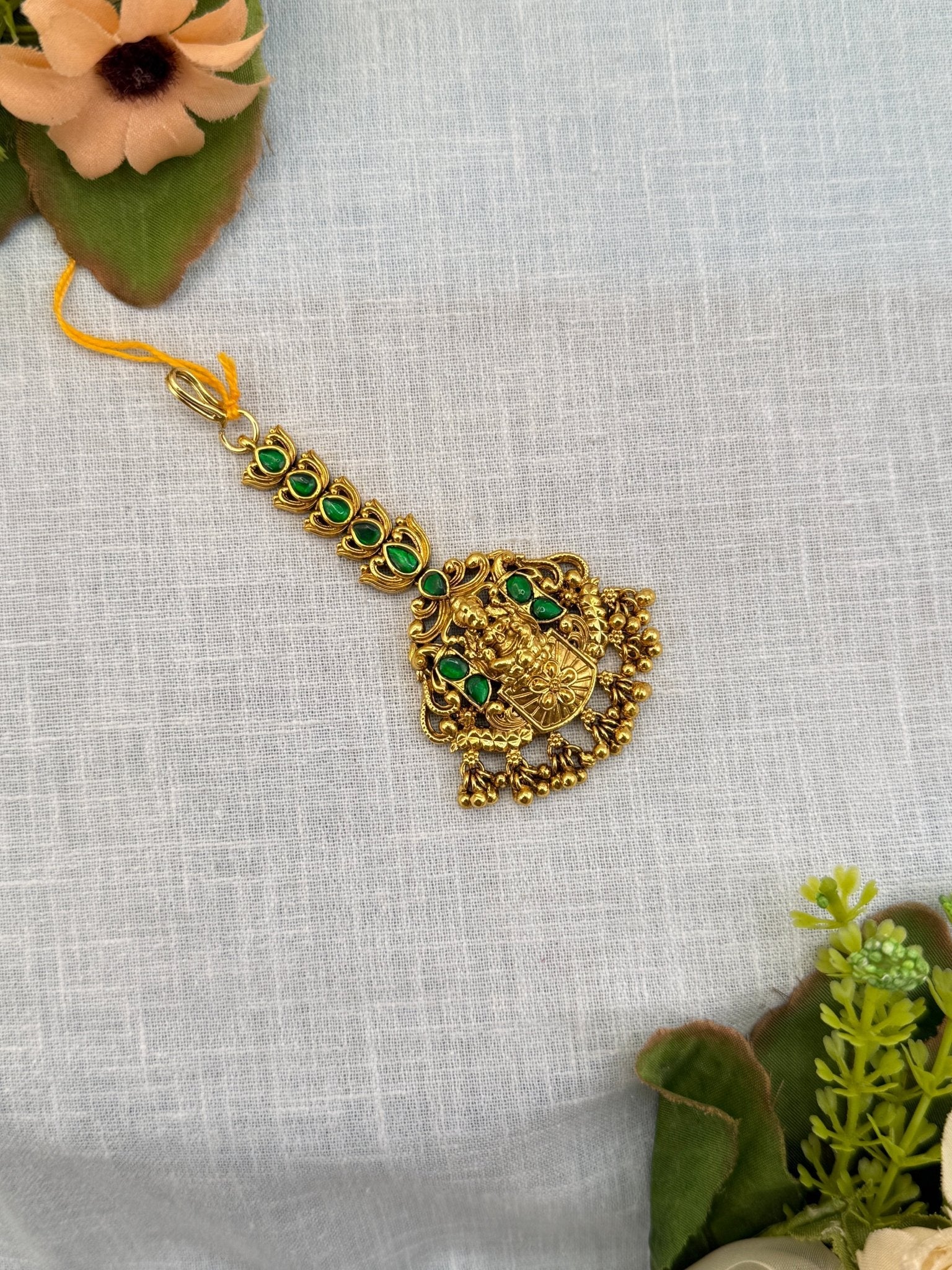 Luxurious Jadau Kundan Maang Tikka 4205 - Mahilas