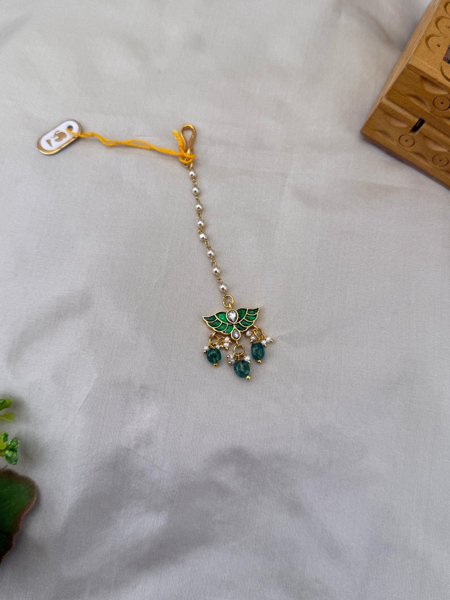 Luxurious Jadau Kundan Maang Tikka 4341 - Mahilas