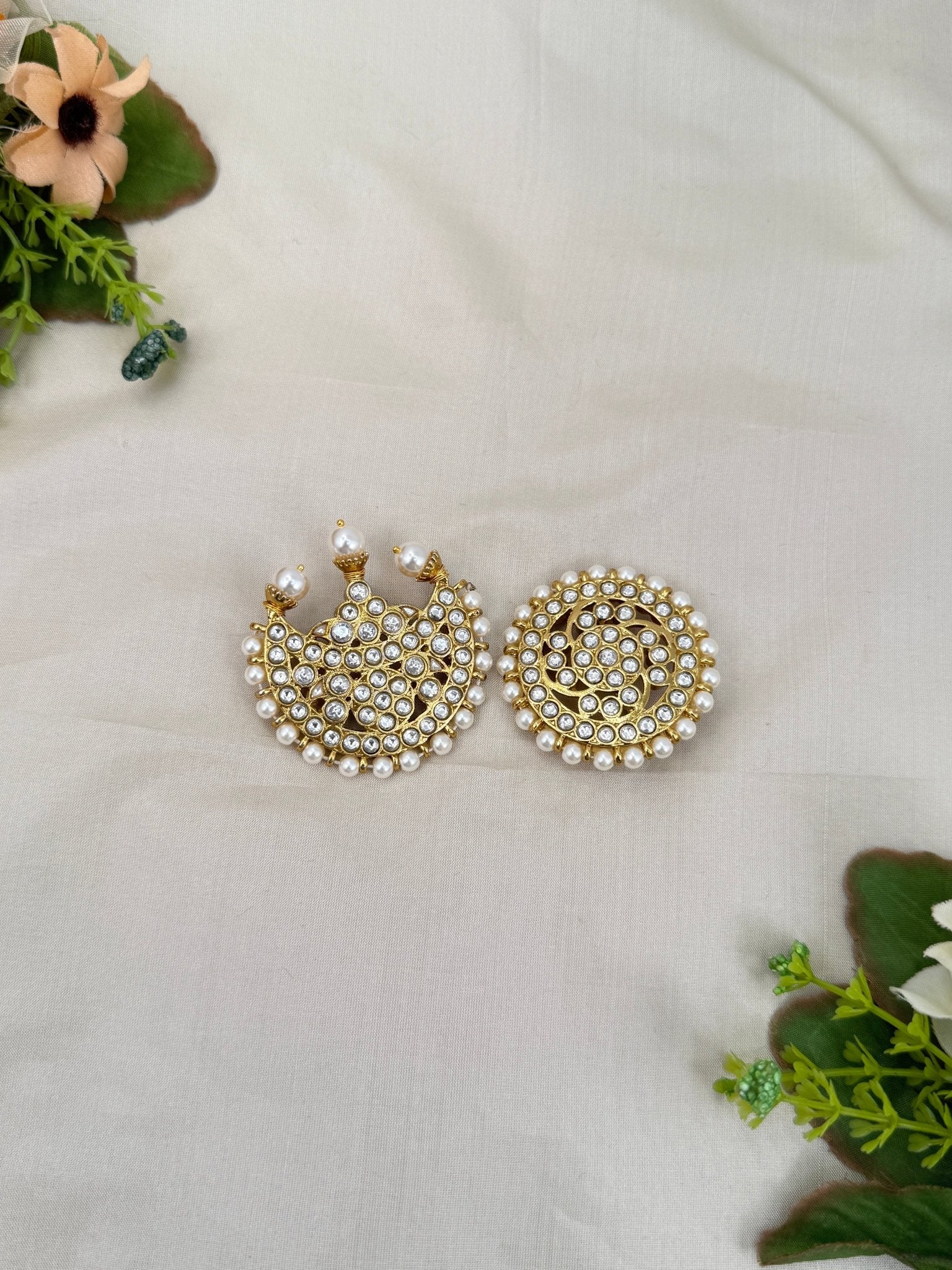 Luxurious Jadau Kundan Surya Chandra Bille 316 - Mahilas