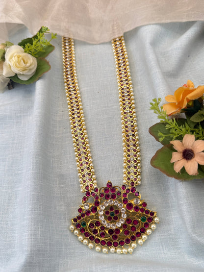 Luxurious Kemp Temple Grand Long Necklace 157 - Mahilas